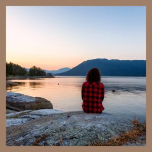 person enjoying peacefulness in nature